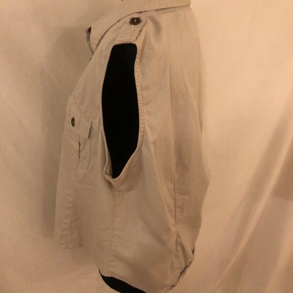 WHITE STAG TAN/BEIGE BUTTON FRONT VEST LARGE-EUC - Picture 4 of 8